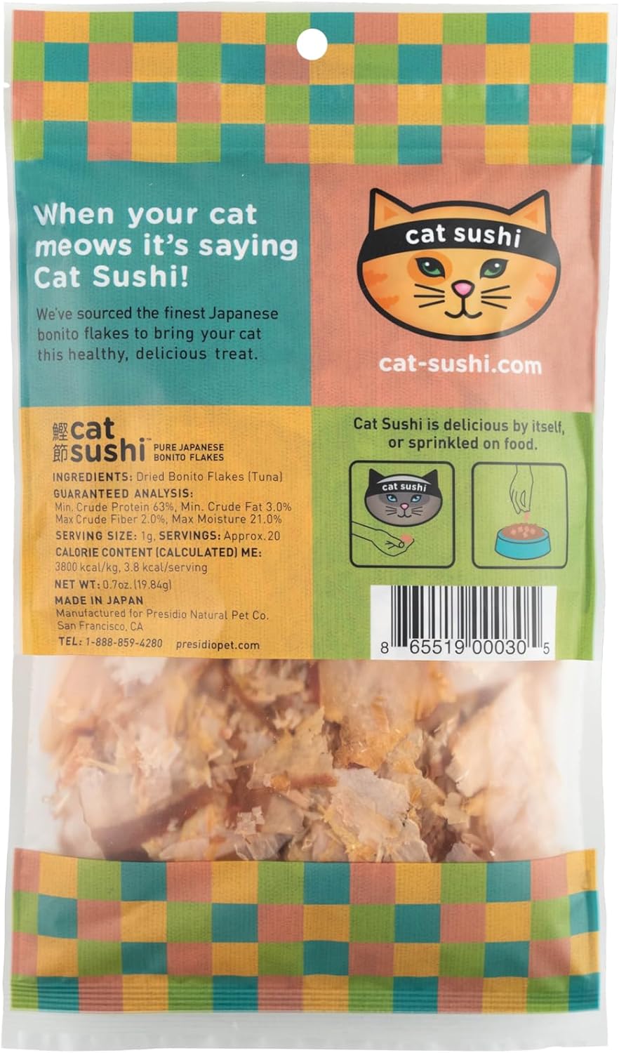 Cat sushi flakes 0.7oz