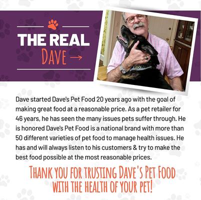Daves dog food restricted diet sodium chicken recipe 13.2 oz