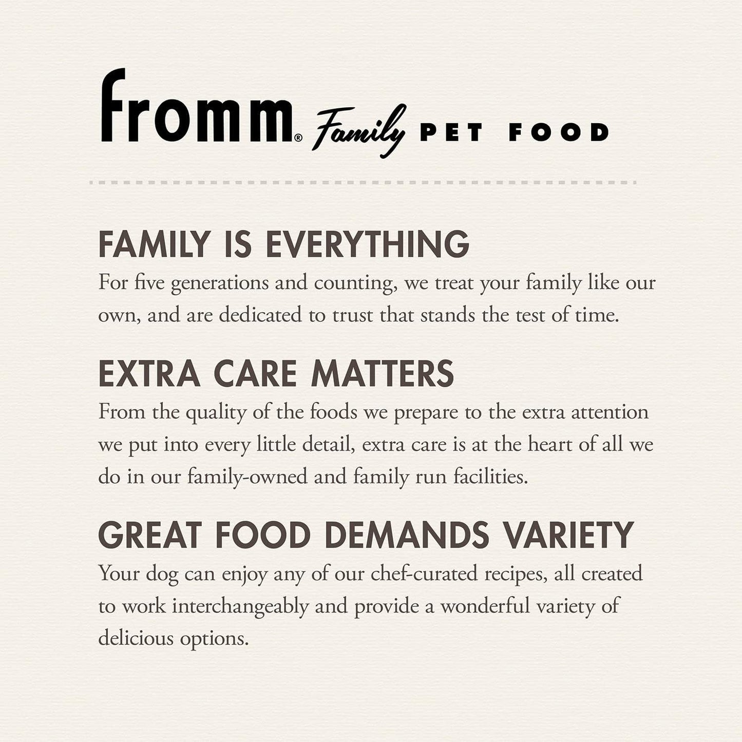 Fromm beef frittata veg 12lb dry dog food kibble