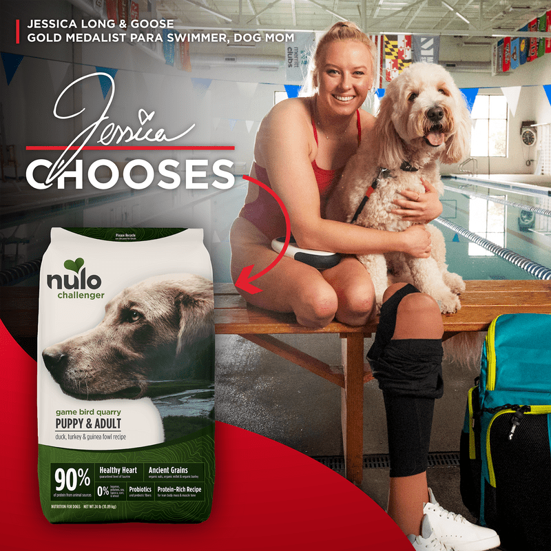 Nulo challenger game bird quarry puppy & adult duck, turkey & Guinea fowl recipe dry dog food kibble 4lbs