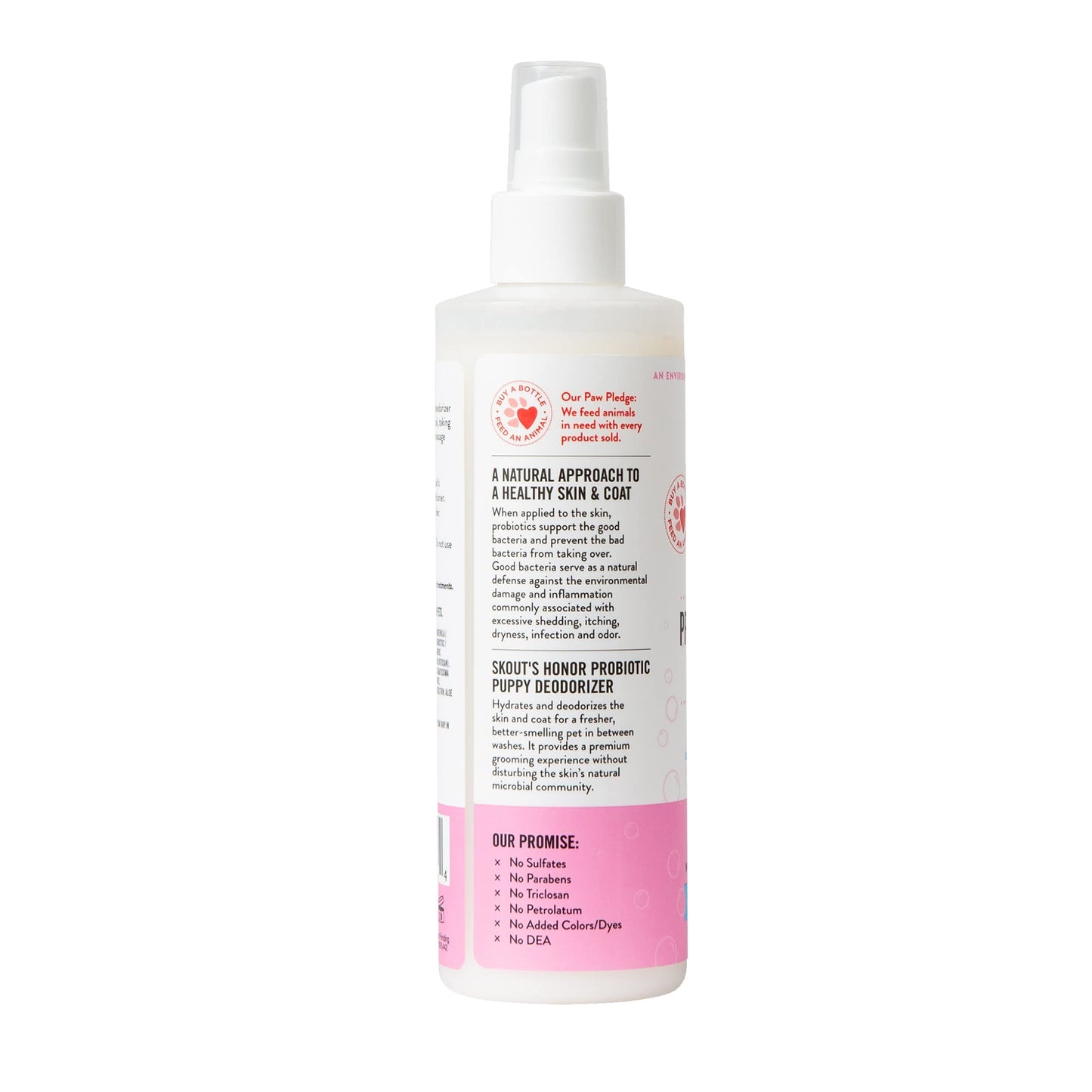 SKOUT'S HONOR Pet Deodorizer Spray- Hydrating Daily-Use with Avocado Oil & Omega-3s, Paraben & Sulfate-Free, 97% Natural, 8oz, Happy Puppy