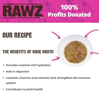 Rawz gravy from bone broth tuna and mackerel canned cat food 3oz