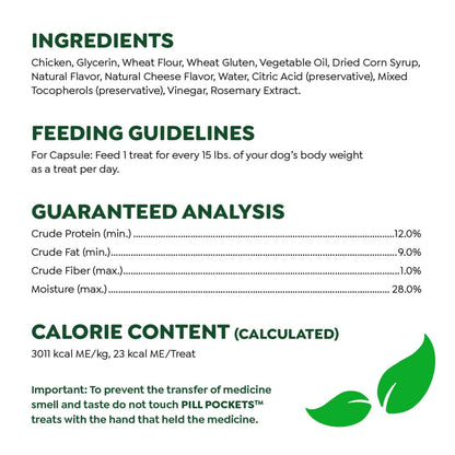Greenies Pill Pockets Large Size Soft Dog Treats for Capsules, Cheese Flavor, Made With Natural Ingredients Plus Minerals & Trace Nutrients, 15.8 oz. (60 Count, Pack of 1)
