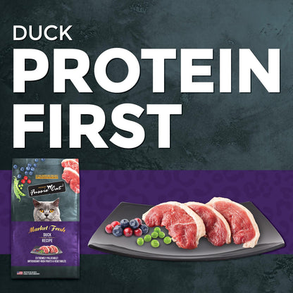 Fussie Cat Market Fresh Duck Recipe, Dry Cat Food, 3.5lb Bag