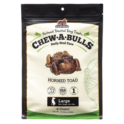 Redbarn Chew-A-Bulls (Size: Large, Shape: Toad, 6-Count (Pack of 1))