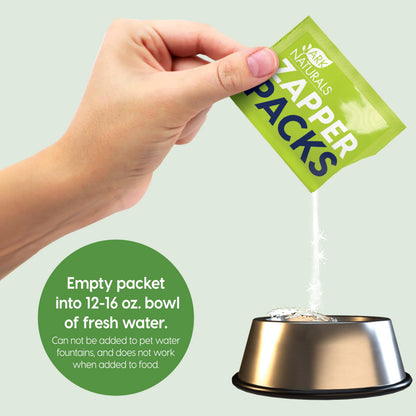 Ark Naturals Plaque Zapper, Tasteless Water Fizzy for Cats and Dogs, Reduces Bad Breath, Plaque and Tartar, Medium & Large Bowls