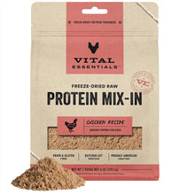Vital Essentials Freeze Dried Raw Protein Mix-in Dog Food Topper, Chicken Ground Topper for Dogs, 6 oz