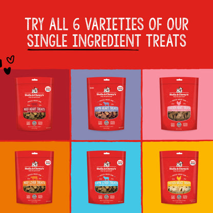 Stella & Chewy's Freeze-Dried Raw Single Ingredient Lamb Liver Treats, 3 oz. Bag