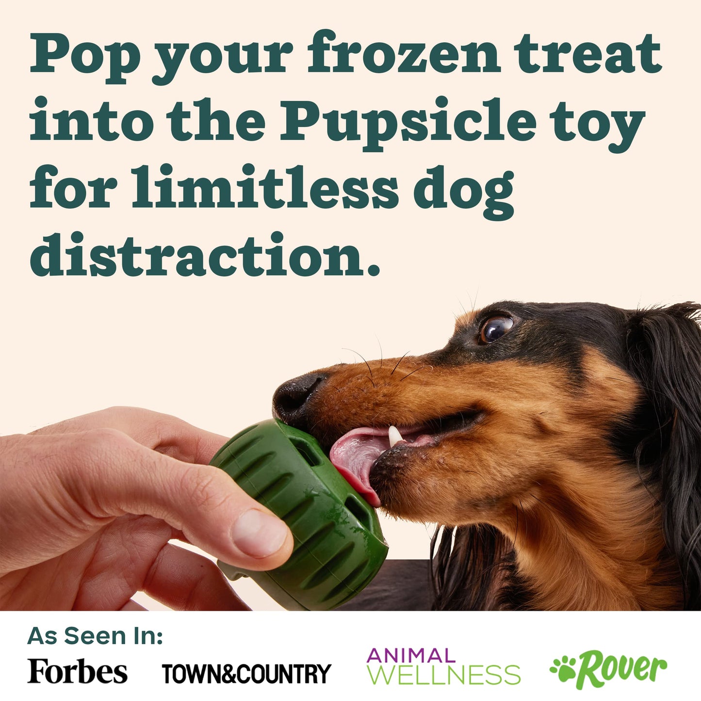 WOOF Pupsicle Treat Tray Mold, Large 25-75lbs, Silicone Molds for Dog Treats, Dishwasher Safe, Reusable Treat Tray, Freeze Refill Treats For The Pupsicle Toy