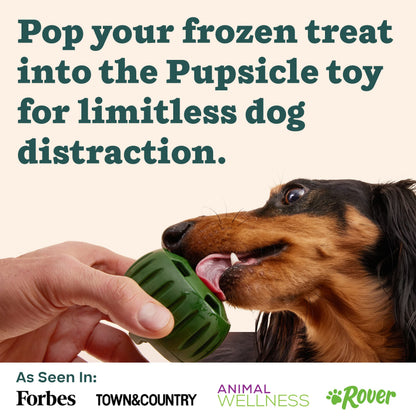 WOOF Pupsicle Treat Tray Mold, Large 25-75lbs, Silicone Molds for Dog Treats, Dishwasher Safe, Reusable Treat Tray, Freeze Refill Treats For The Pupsicle Toy