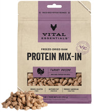 Vital Essentials Freeze Dried Raw Protein Mix-in Dog Food Topper, Turkey Mini Nibs Topper for Dogs, 6 oz