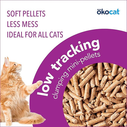 Okocat Super Soft Clumping Wood Delicate Paws Cat Litter, 14.8 lbs.