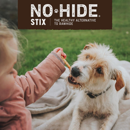 Earth Animal No Hide Stix Venison Flavored Natural Rawhide Free Dog Chews Long Lasting Chew Sticks | Treats for Small Dogs and Cats | Great for Aggressive Chewers (1 Pack)
