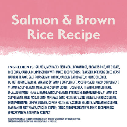 Natural Balance Limited Ingredient Adult Dry Dog Food with Healthy Grains, Salmon & Brown Rice Recipe, 4 Pound