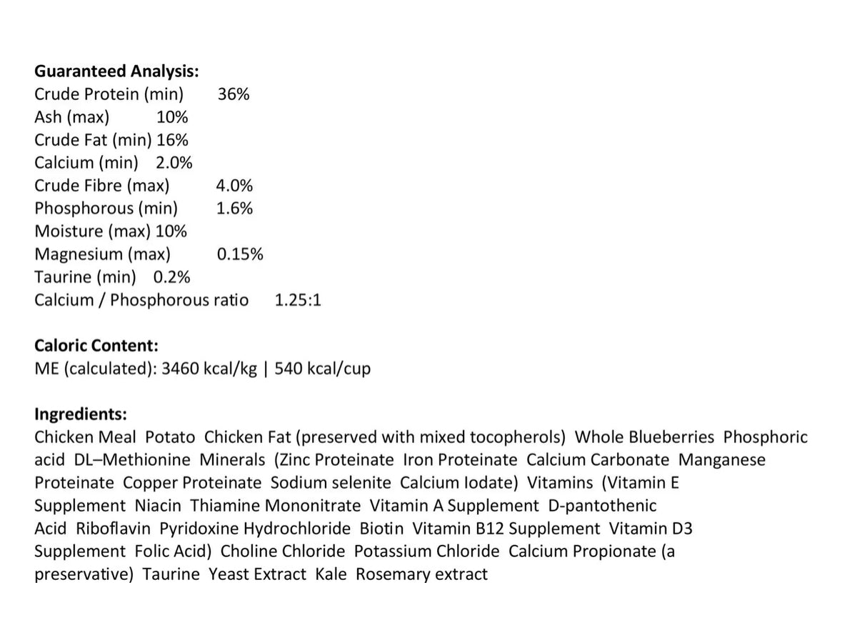 Firstmate Chicken Meal with Blueberries Formula Limited Ingredient Diet Grain-Free Dry Cat Food, 3.96-lb bag