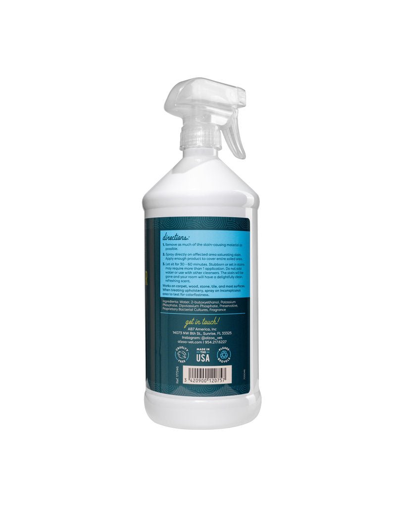 Alzoo stain and odor remover apple blossom scent 32 fl oz