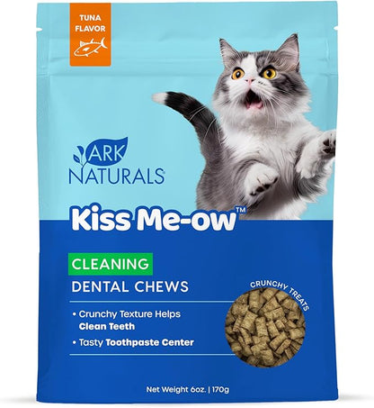 Ark naturals kiss meow cleaning dental chews cat dental treats tuna flavor 6oz