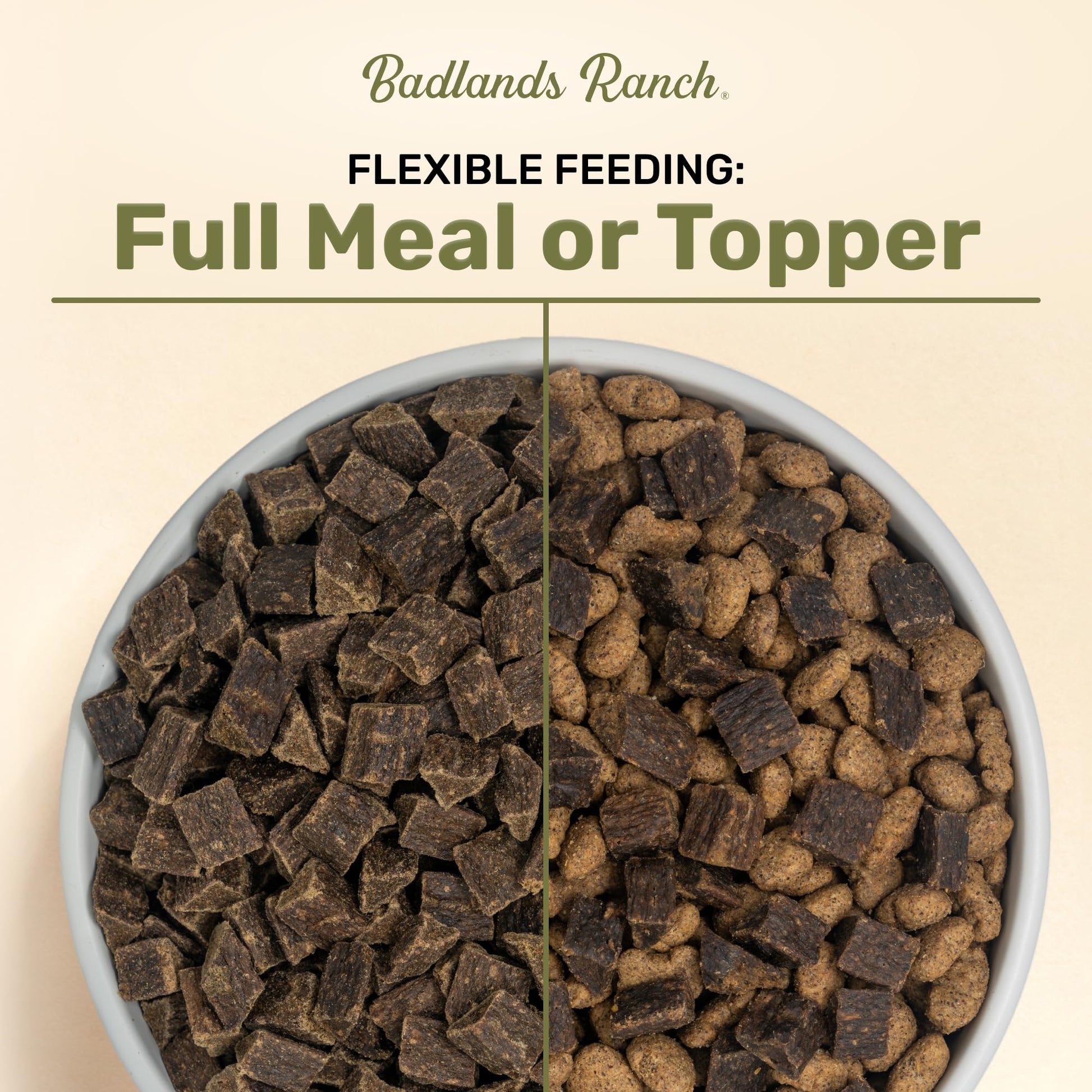 BADLANDS RANCH - Superfood Complete, Air - Dried Adult Dog Food - High Protein, Zero Fillers, Superfood Nutrition by Katherine Heigl (24 oz. Wild Fish and Turkey Formula)