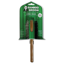 Bamboo groom oval bristle brush small medium pets