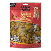 Beggar bones pork skin, chicken and veggie wraps mini