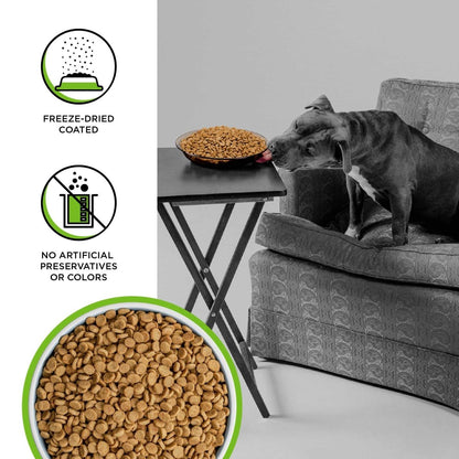 BIXBI Rawbble Dry Dog Food, Pork, 4 lbs - USA Made with Fresh Meat - No Meat Meal & No Corn, Soy or Wheat - Freeze Dried Raw Coated Dog Food - Minimally Processed for Superior Digestibility - 851907008084