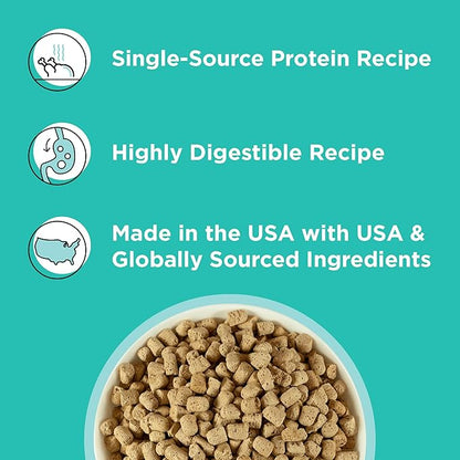 BIXBI Rawbble Duck Recipe Grain - Free Freeze - Dried Dog Food, 12 - oz bag