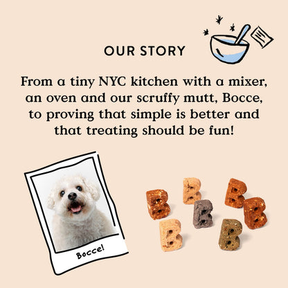 Bocce's Bakery Bac'N Nutty Training Treats for Dogs, Wheat - Free Dog Treats, Made with Real Ingredients, Baked in The USA, All - Natural & Low Calorie Training Bites, PB & Bacon Recipe, 6 oz