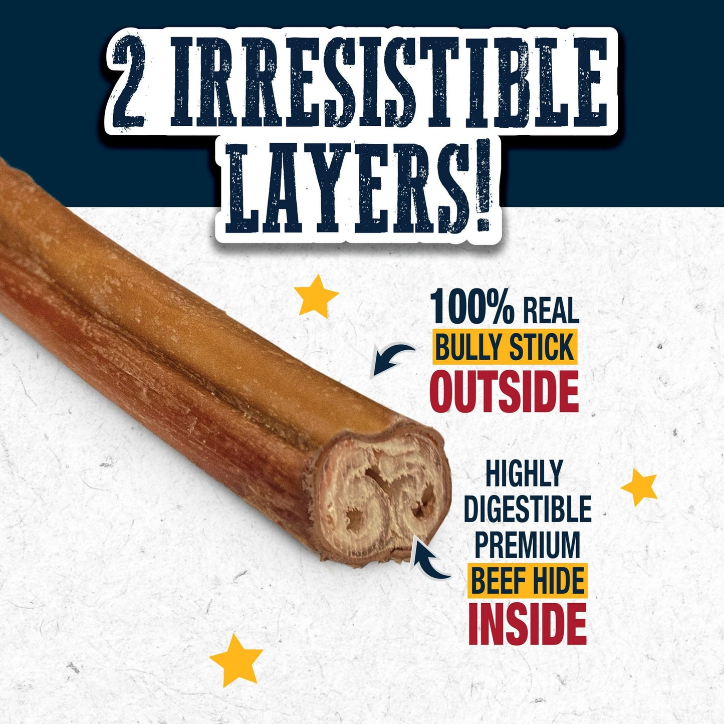 Cadet Bully hide sticks 5 pack 5 inches