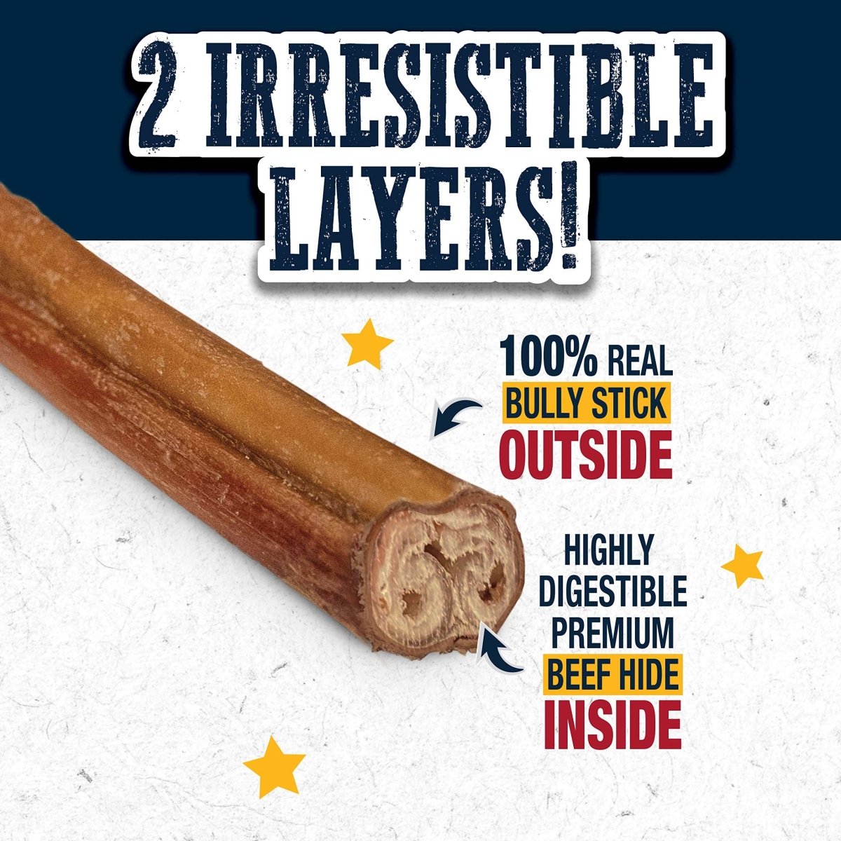 Cadet Bully Hide Sticks for Small, Medium and Large Dogs – All - Natural Beef Pizzle, High Protein, Low Fat, Long - Lasting, Grain & Rawhide - Free Dog Chews for Aggressive Chewers, Small (9 Count) - 768303705557