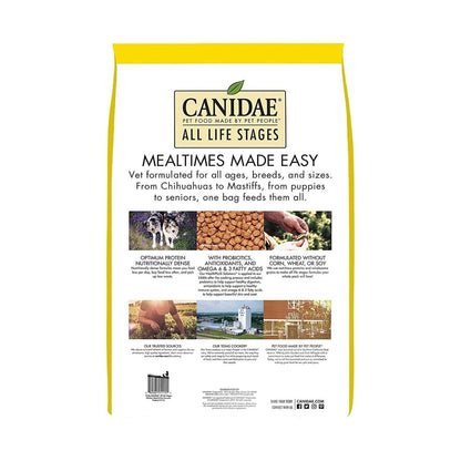 Canidae All Life Stages Premium Dry Dog Food for All Breeds, All Ages, Chicken Meal & Rice Recipe, 27 lbs. - 640461011308