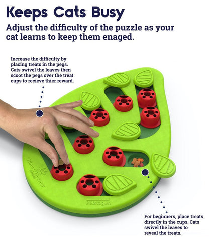 Cat stages buggin out puzzle play interactive food puzzle for curious cats