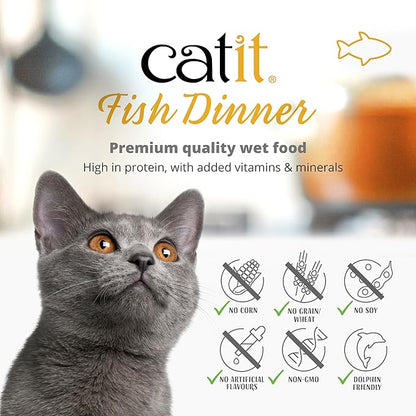 Catit fish dinner with layer of crab and pumpkin 2.8 oz