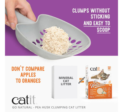 Catit Go Natural Pea Husk Clumping Cat Litter, Natural, 12.3 - lb box
