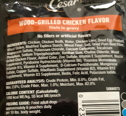 Cesar Canine Cuisine Single Pouch Variety 1.76Oz Each