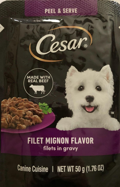 Cesar Canine Cuisine Single Pouch Variety 1.76Oz Each
