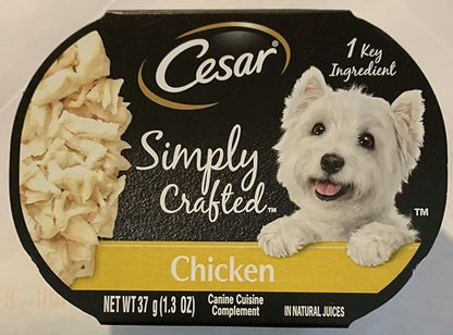 Cesar Simply Crafted Chicken 1.3oz dog food