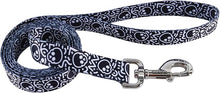 Coastal dog leash 6ft black skull themed
