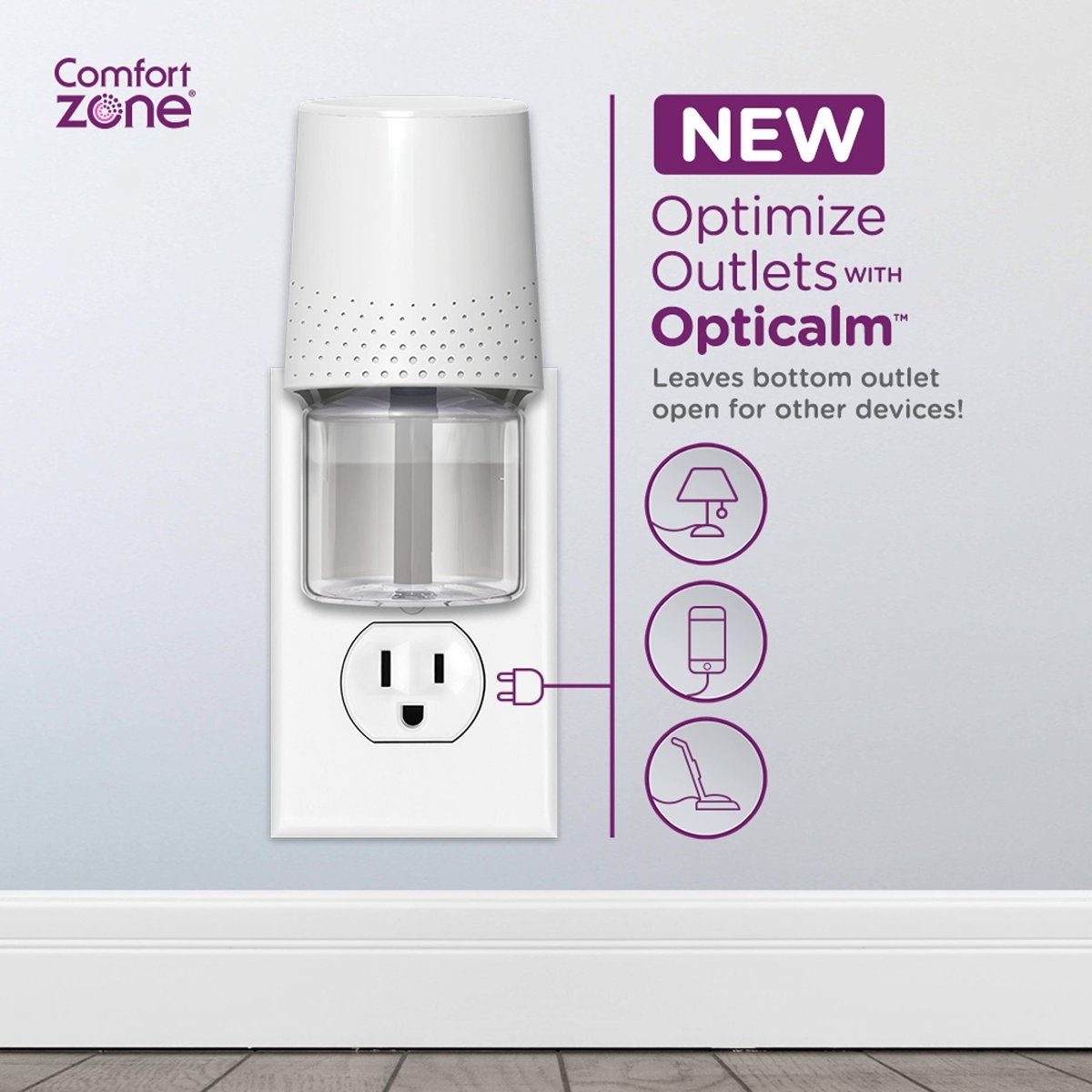 Comfort Zone Cat Calming Diffuser: Trial Kit (1 Diffuser & 1 Refill) - 039079003377