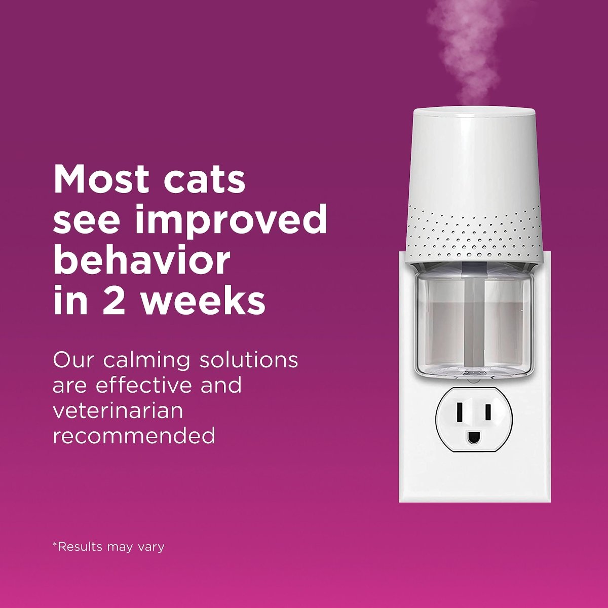Comfort Zone Cat Calming Diffuser: Trial Kit (1 Diffuser & 1 Refill) - 039079003377