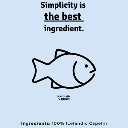 Crunchy Capelin - Cat and Dog Treat - 100% Capelin - Grain Free - Human Grade - All Natural - Single Ingredient - Freeze Dried - 1.73 Ounces