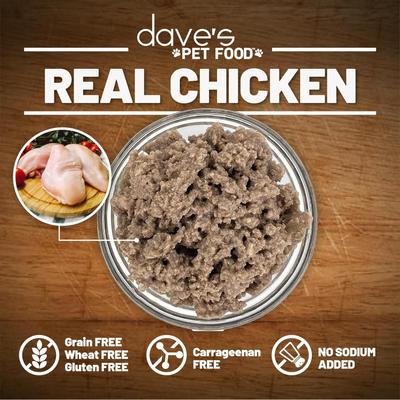Daves dog food restricted diet sodium chicken recipe 13.2 oz