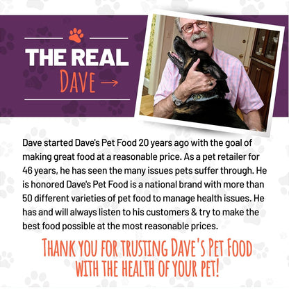 Dave's Pet Food Grain Free Wet Cat Food - Shredded Chicken & Lamb in Gravy - Naturally Healthy Canned Cat Food - Added Vitamins & Minerals - Wheat - Gluten & GMO - Free - 2.8 oz Cans - wet cat food - 685038118417