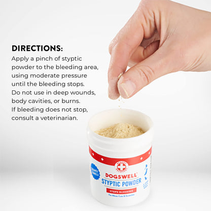 Dogswell Remedy Recovery Styptic Blood Stopper Powder For Dogs & Cats 1.5 Oz. Container