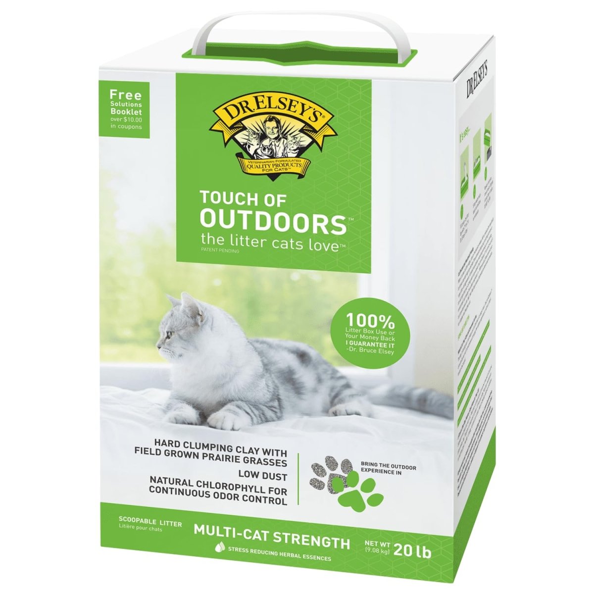 Dr. Elsey's Precious Cat Touch of Outdoors Litter Bag, 20 lb - cat litter - 000338001205