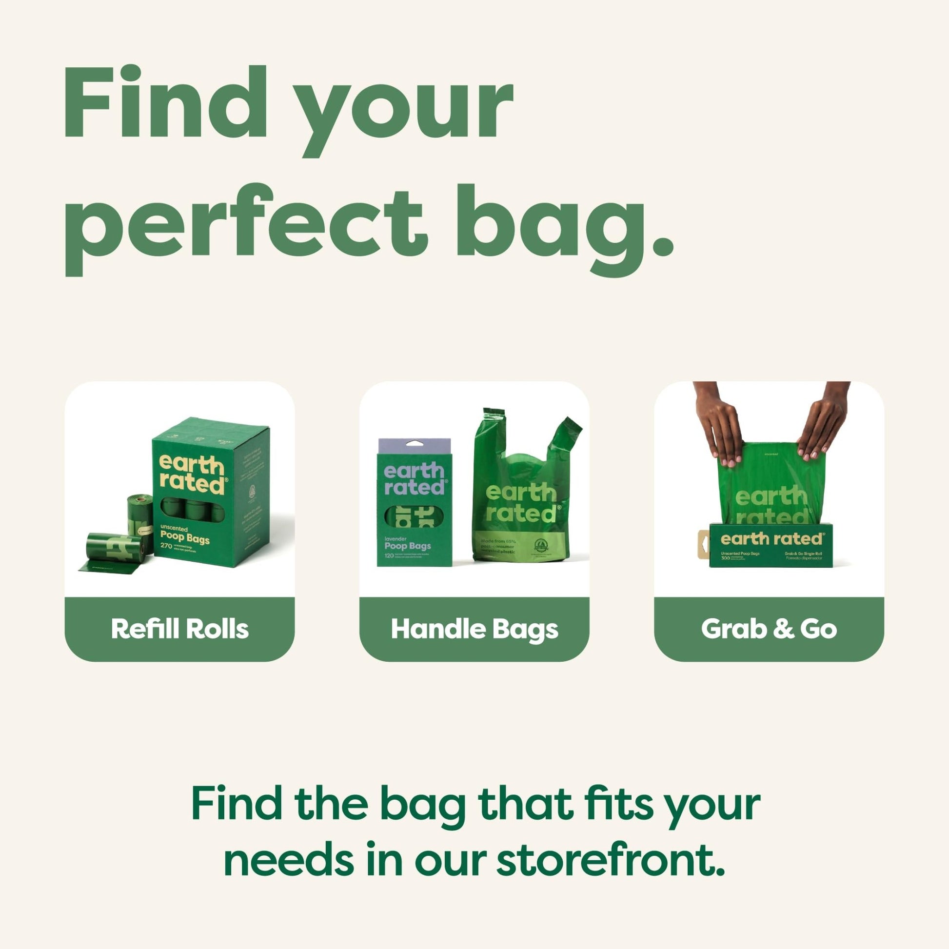 Earth Rated Dog Poop Bags, Guaranteed Leakproof and Extra Thick Waste Bag Single Refill Rolls for Dogs, Lavender Scented, 315 Count