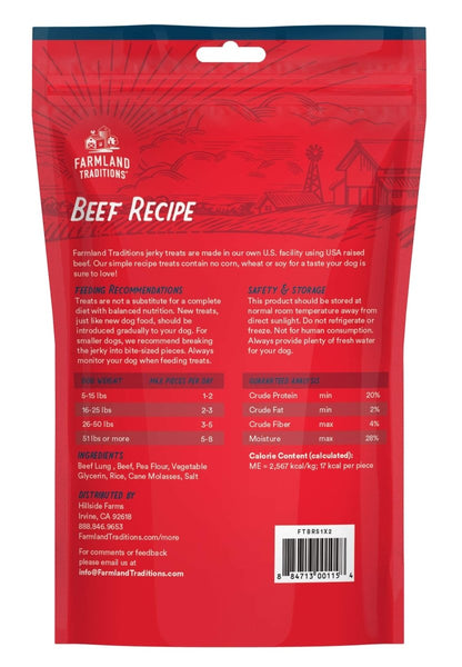 Farmland Traditions Beef Recipe Dog Jerky Sticks - 884713003042