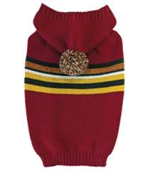 Fashion pet hooded Pom Pom sweater medium