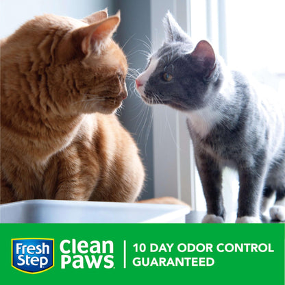 Fresh Step Clean Paws Cat Litter, Clumping Cat Litter With Febreze, Gain Scent 22.5 Pounds