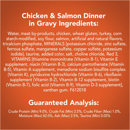 Friskies Shredded Chicken And Salmon In Gravy, 5.5 Oz