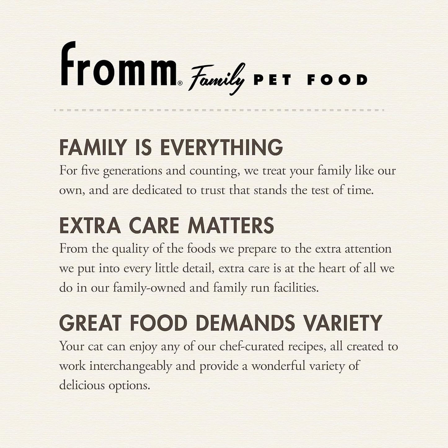 Fromm beef livattini veg recipe dry cat food 4lbs